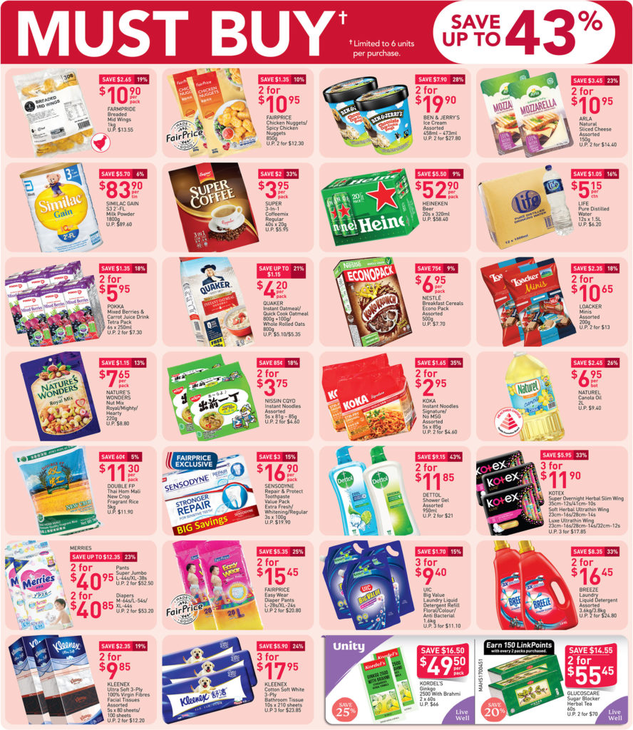 NTUC FairPrice SG Your Weekly Saver Promotions 16-22 Jul 2020 | Why Not Deals
