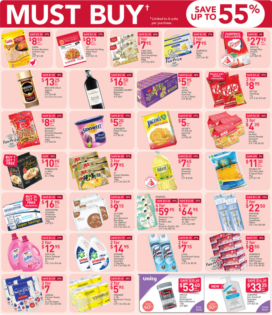 NTUC Fairprice SG Your Weekly Saver Promotions 30 Jul - 5 Aug 2020 | Why Not Deals