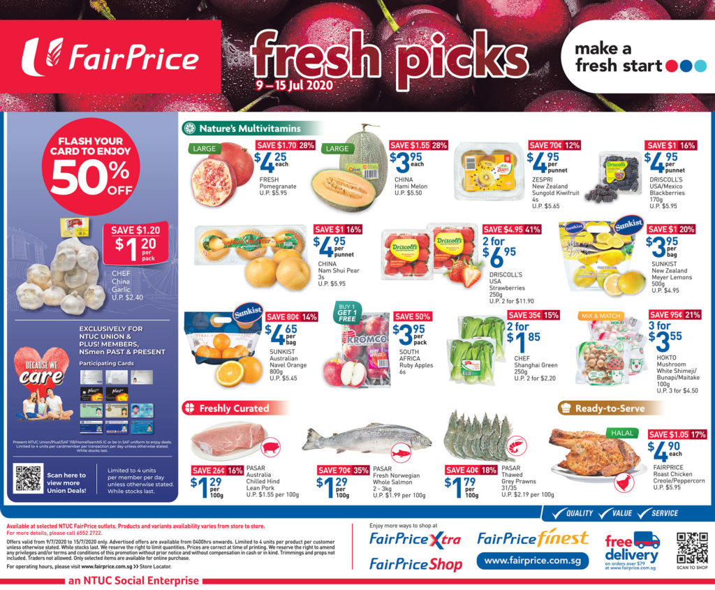 NTUC FairPrice SG Your Weekly Saver Promotions 9-15 Jul 2020 | Why Not Deals 9