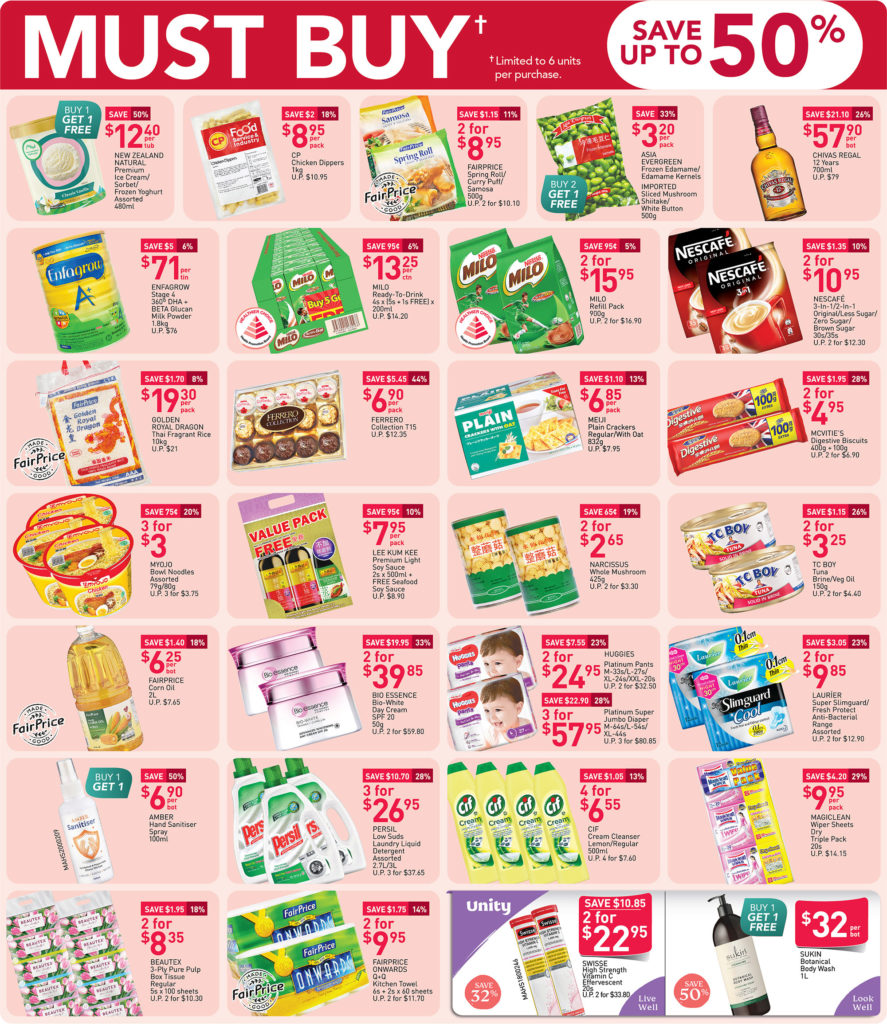 NTUC FairPrice SG Your Weekly Saver Promotions 9-15 Jul 2020 | Why Not Deals