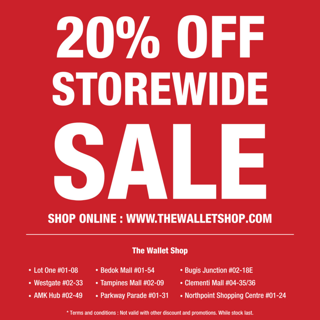 The Wallet Shop SG is having a 20% OFF MID-YEAR STOREWIDE SALE! | Why Not Deals