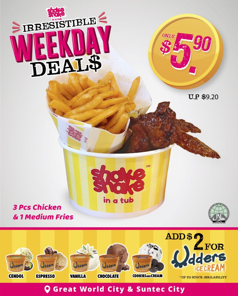 Shake Shake In A Tub Launches $5.90 Irresistible Weekday Deal | Why Not Deals 1