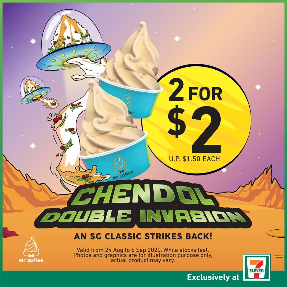 7-Eleven Singapore Chendol Mr. Softee 2 for $2 Promotion | Why Not Deals
