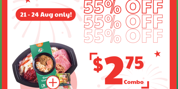 7-Eleven Singapore National Day Month Combo Deal At 55% Off Promotion 21-24 Aug 2020