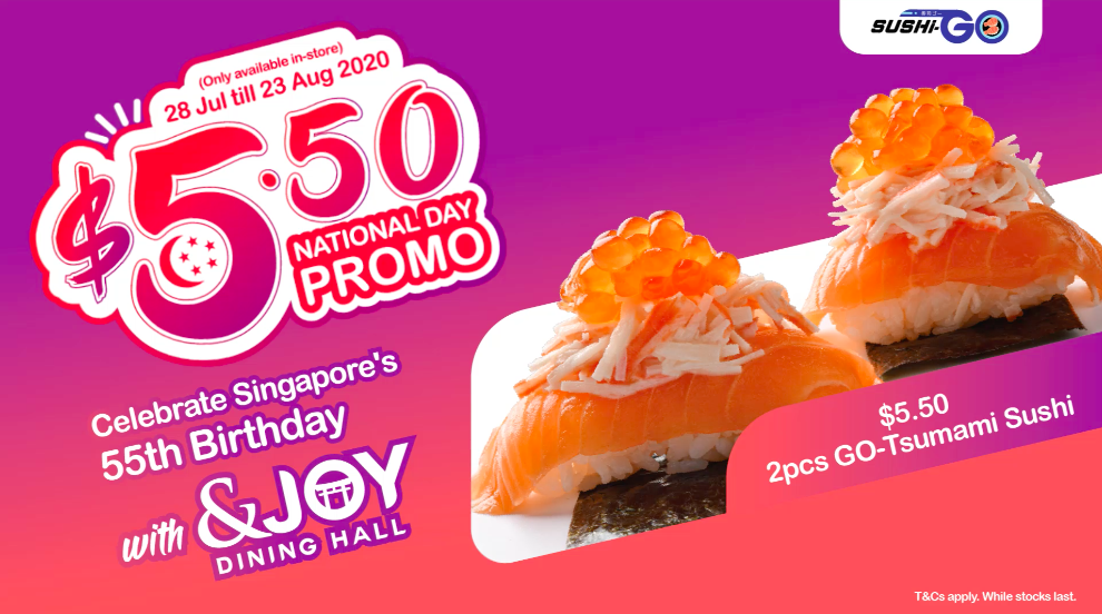 Celebrate This National Day With Sushi-GO $5.50 GO-Tsumami Sushi! | Why Not Deals 1