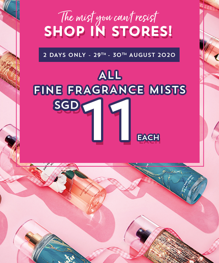 Bath & Body Works: All Fine Fragrance Mist at $11 + Buy 3 Get 2 Free or Buy 2 Get 1 Free STOREWIDE! | Why Not Deals