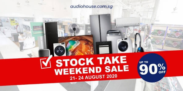 [Audio House Stocktake Weekend Sale] Up to 90% OFF + Extra 20% Cashback with Every $100 Spent!