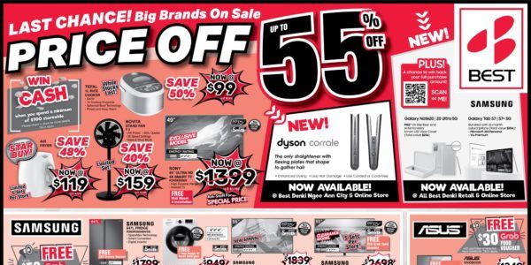 BEST Denki Singapore Last Chance To Grab Offers From Big Brands Up To 55% Off Promotion ends 24 Aug 2020
