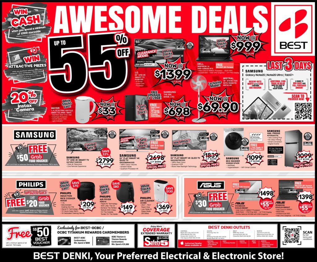 BEST Denki Singapore Post National Day Deals Up To 55% Off Promotion | Why Not Deals