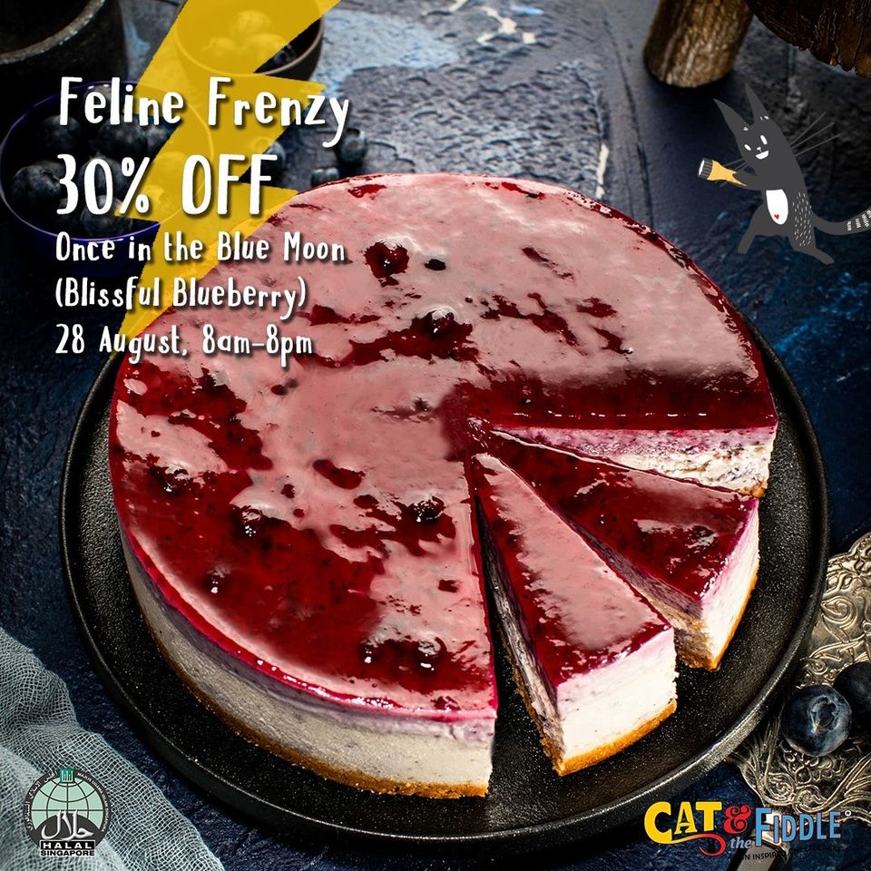 Cat & the Fiddle Singapore 30% OFF Once in the Blue Moon Promotion Only On 28 Aug 2020 | Why Not Deals