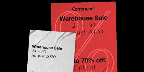 Commune Home Singapore Warehouse Sale Up to 70% Off Promotion 24-30 Aug 2020