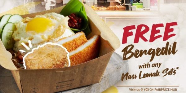 CRAVE Singapore FREE Bergedil With Every Nasi Lemak Set Purchased Promotion 26-30 Aug 2020