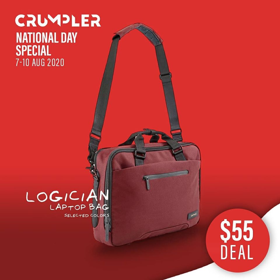 Crumpler Singapore National Day Special $55 Deals 7-10 Aug 2020 | Why Not Deals 5