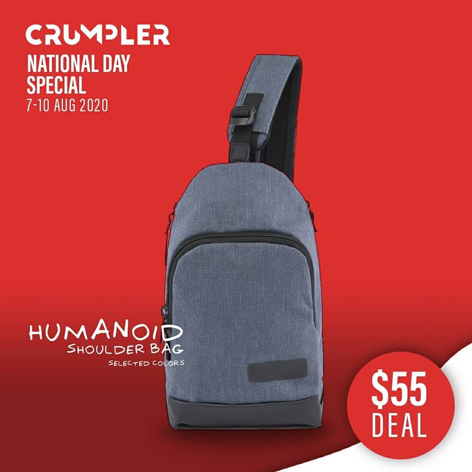 Crumpler Singapore National Day Special $55 Deals 7-10 Aug 2020 | Why Not Deals 7