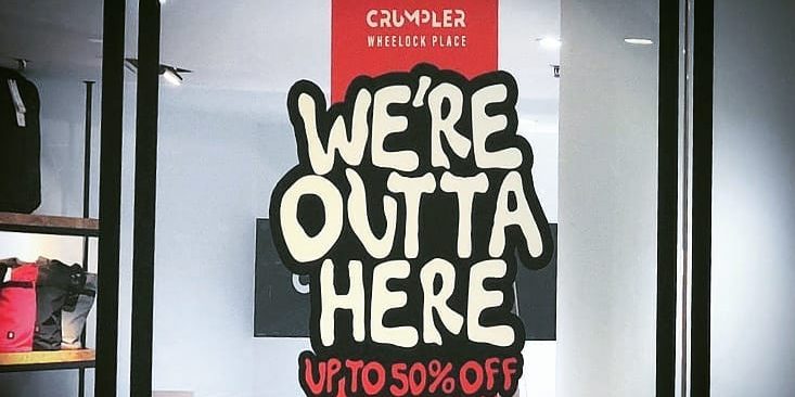 Crumpler Singapore Wheelock Place Outlet Moving Out Sale Up to 50% Off Promotion ends 20 Aug 2020