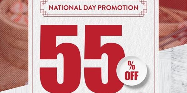 Crystal Jade Singapore National Day 55% Off Promotion ends 31 Aug 2020