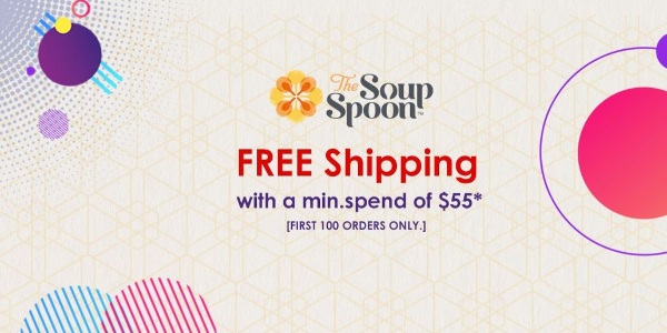 The Soup Spoon SG Free delivery with a min. spend of $55 National Day Promotion 14-16 Aug 2020