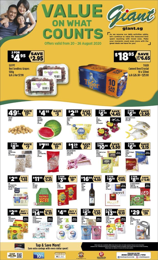 Giant Singapore Value On What Counts Promotion 20-26 Aug 2020 | Why Not Deals