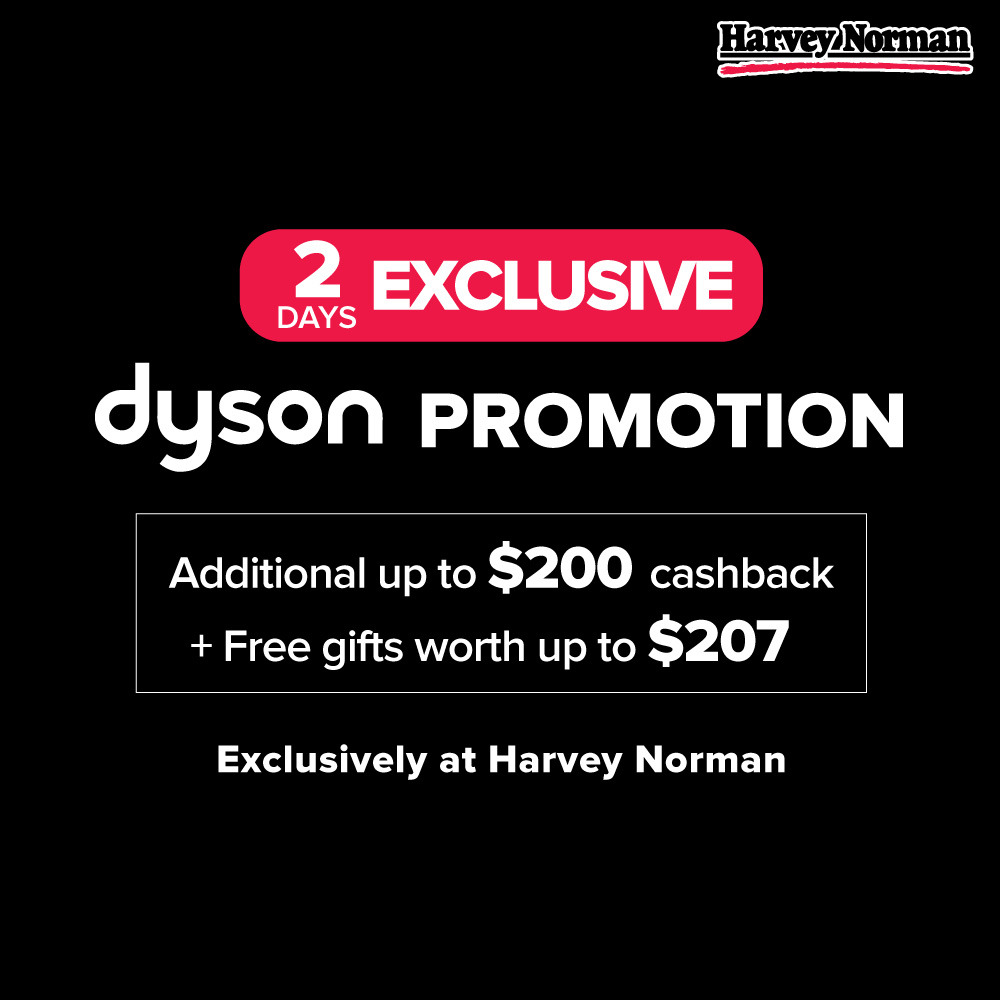 Harvey Norman Singapore 2-DAY Exclusive Dyson Promotion ends 30 Aug 2020 | Why Not Deals