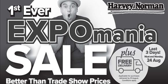 Harvey Norman Singapore LAST 3 DAYS of #HarveyNormanSG’s 1st Ever EXPOmania Sale