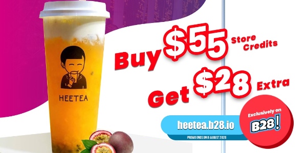 Heetea National Day Promo buy $55 free $28 credits!