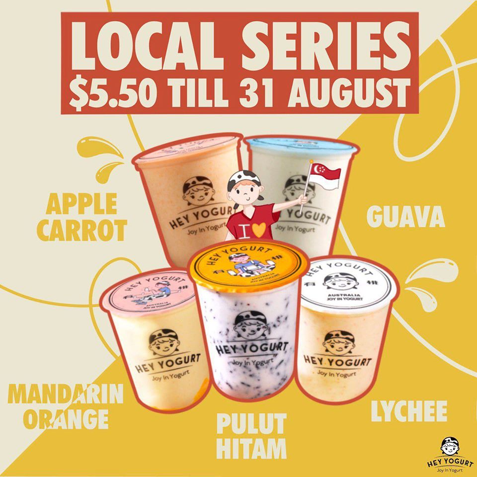 Hey Yogurt SG $5.50 For Drinks National Day Promotion ends 31 Aug 2020 | Why Not Deals