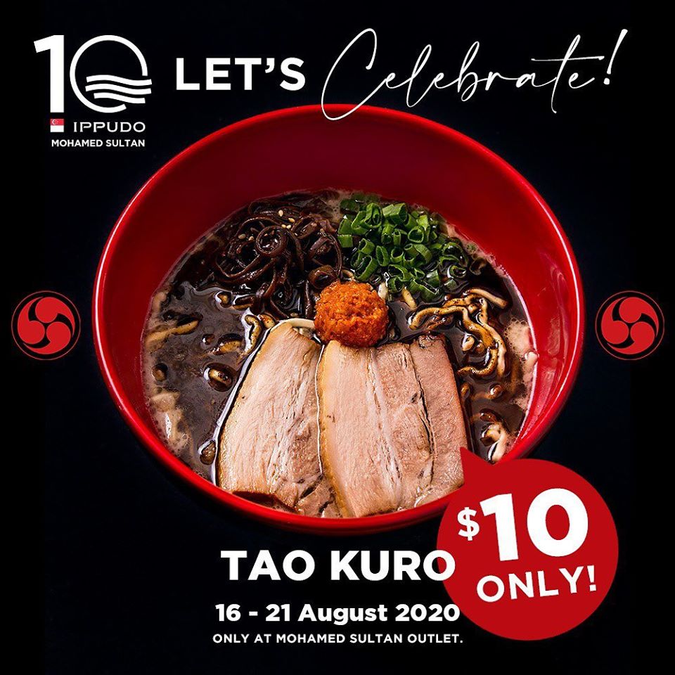 Ippudo SG $10 Tao Kuro Ramen Promotion ends 21 Aug 2020 | Why Not Deals