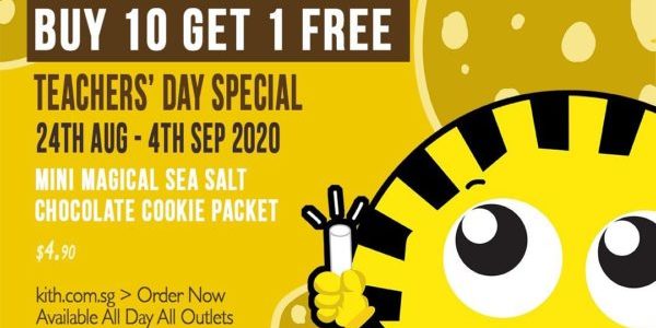 Kith Café Singapore Buy 10 Get 1 FREE Teachers’ Day Special Promotion ends 4 Sep 2020
