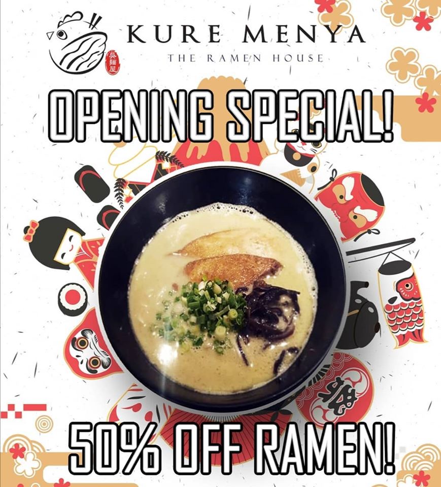 Kure Menya SG 50% Off ALL Ramen Opening Special Promotion | Why Not Deals