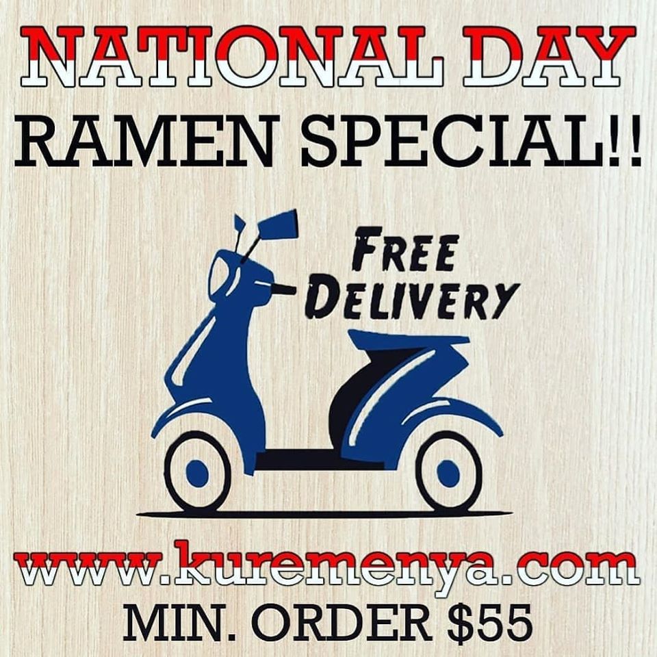Kure Menya Singapore FREE Delivery National Day Promotion 8-10 Aug 2020 | Why Not Deals 1