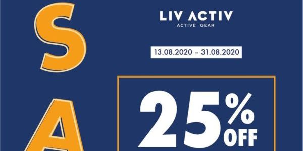 LIV ACTIV SG End Season Sale Up to 25% Off Promotion 13-31 Aug 2020