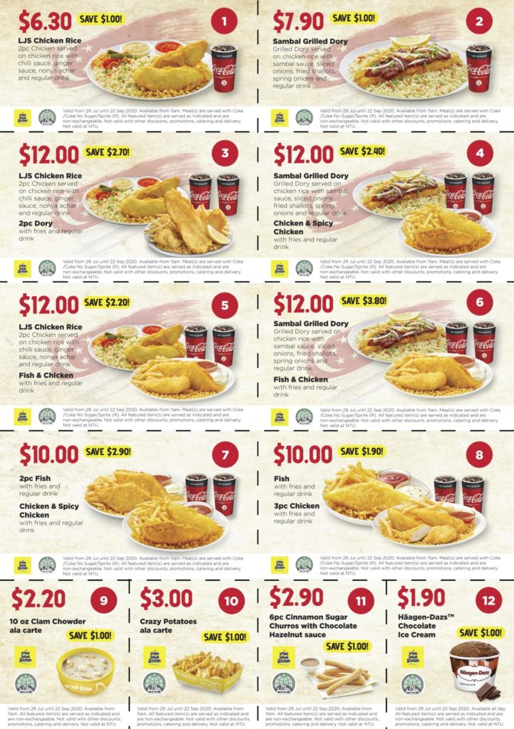 Long John Silver's Singapore Flash To Redeem Coupons 29 Jul - 22 Sep 2020 | Why Not Deals 1
