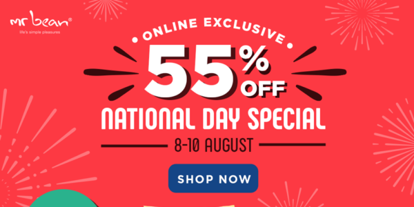 Mr Bean Singapore 55% Off NDP Bundle Deal & More National Day Promotion 8-10 Aug 2020