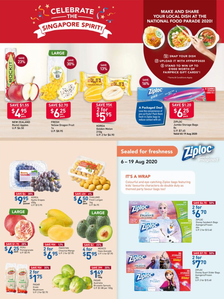 NTUC FairPrice SG Your Weekly Saver Promotions 6-12 Aug 2020 | Why Not Deals 6
