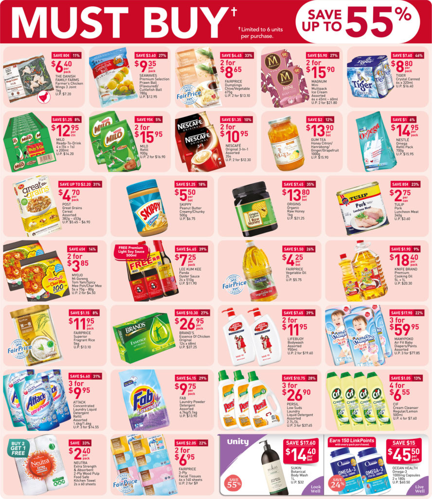 NTUC FairPrice SG Your Weekly Saver Promotions 6-12 Aug 2020 | Why Not Deals