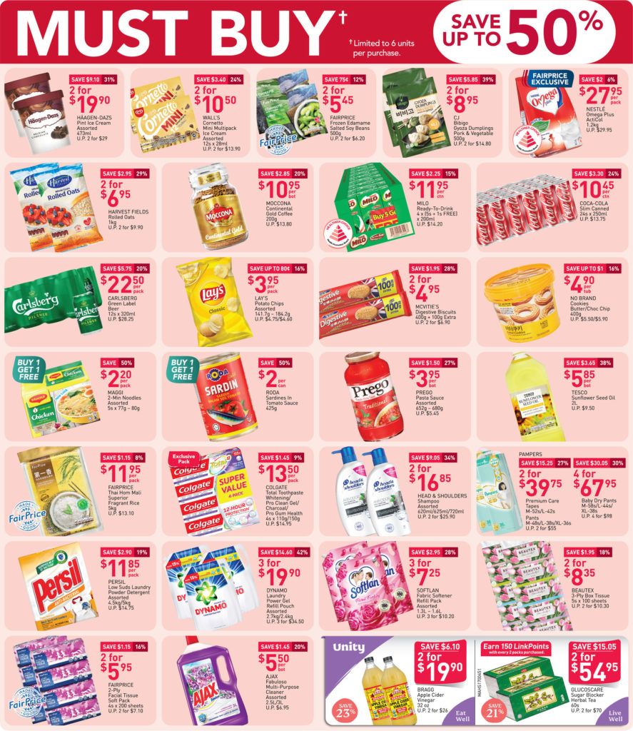 NTUC FairPrice Singapore Your Weekly Saver Promotions 27 Aug - 2 Sep 2020 | Why Not Deals