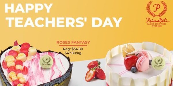 PrimaDeli Singapore 15% Off Selected Cakes Teachers’ Day Promotion 21 Aug – 4 Sep 2020