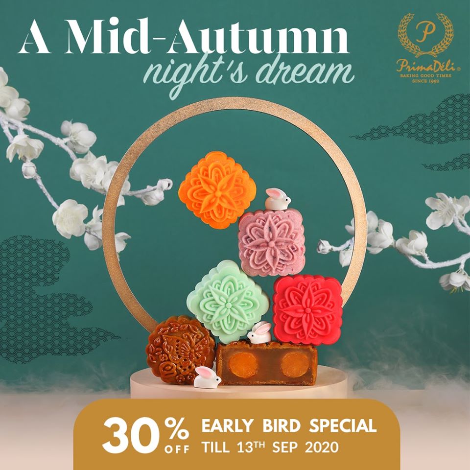 PrimaDeli Singapore Mid-Autumn 30% Off Mooncakes Early Bird Special Promotion ends 13 Sep 2020 | Why Not Deals