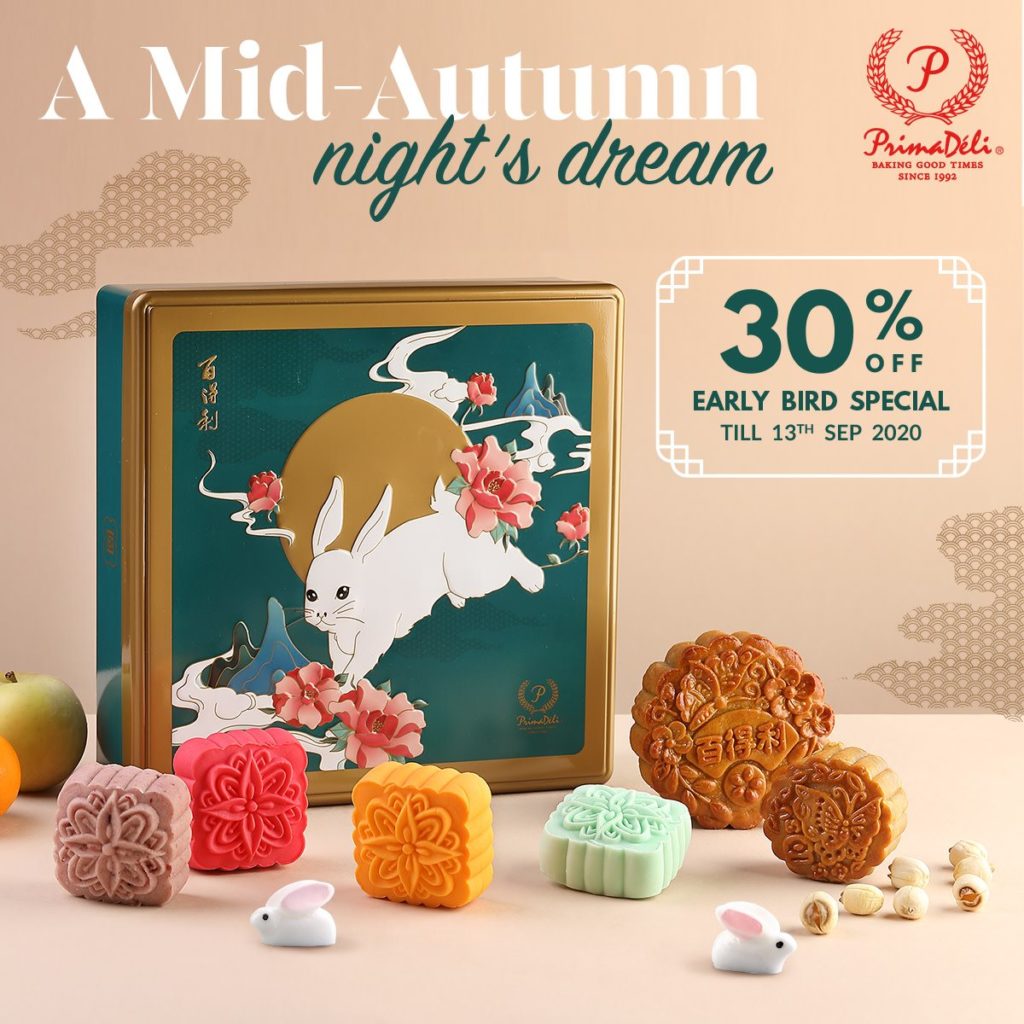PrimeDeli Singapore Mid-Autumn Early Bird Special 30% Off Mooncakes Promotion ends 13 Sep 2020 | Why Not Deals