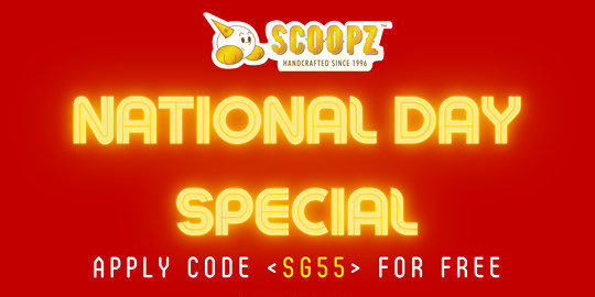 Scoopz Singapore National Day Special FREE Shipping Promotion 1-8 Aug 2020