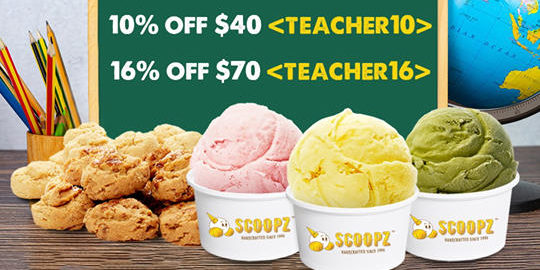 Scoopz Singapore Teacher’s Day 16% Off Promotion ends 4 Sep 2020