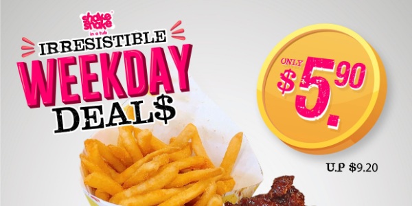 Shake Shake In A Tub Launches $5.90 Irresistible Weekday Deal