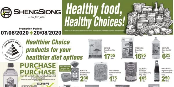 Sheng Siong Singapore Healthy Choices & Organic Fair 07-20 Aug 2020