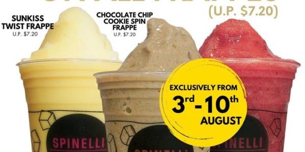 Spinelli Coffee Company SG $5.50 On All Frappes National Day Promotion 3-10 Aug 2020