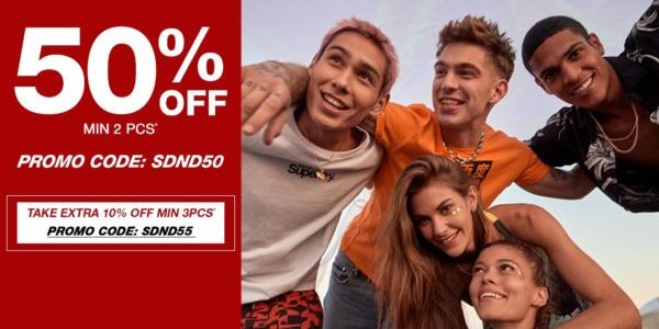 Superdry Singapore 50% Off National Day Promotion 8-9 Aug 2020