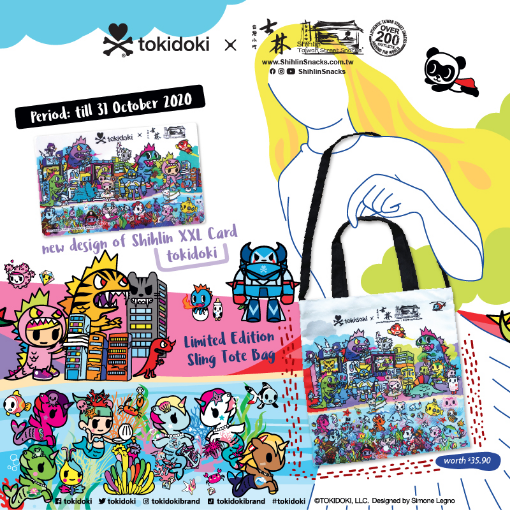[Promotion] Free Limited Edition Tokidoki Sling Tote Bag with Shihlin Taiwan Street Snacks Topup | Why Not Deals 1
