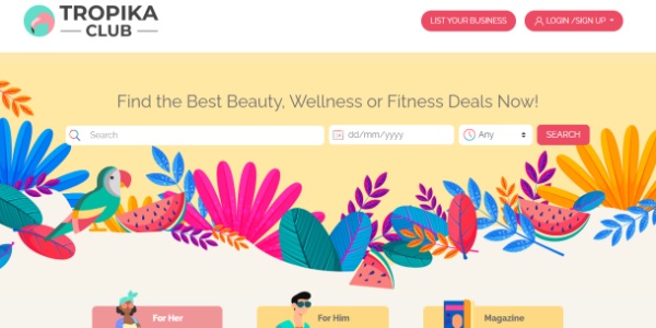 Tropika Club, Singapore’s Premier On-demand Booking Portal for Beauty, Wellness, and Fitness
