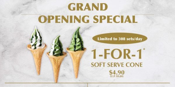 108 Matcha Saro Singapore Ion Grand Opening 1-for-1 Soft Serve Promotion 11-13 Sep 2020