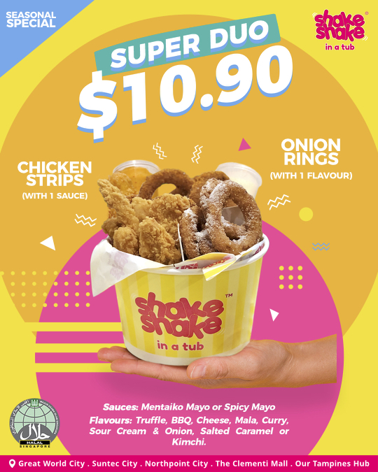 Shake Shake In A Tub Launches New Seasonal Items & Sauce Dips: Flavoured Onion Rings, Chicken Strips | Why Not Deals