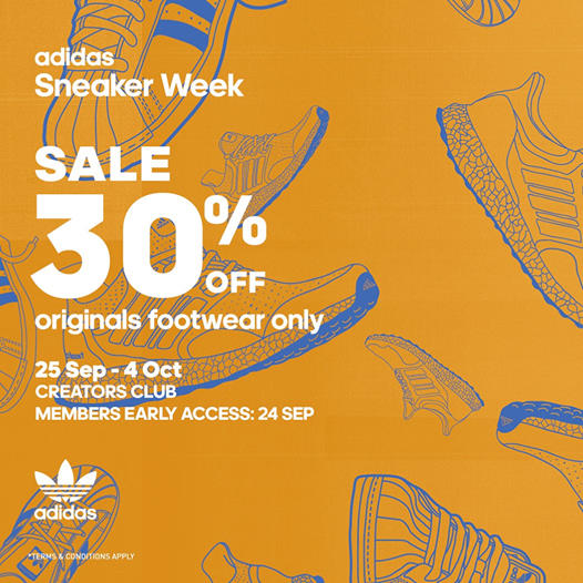 adidas Singapore Sneaker Week 30% OFF adidas Originals footwear Promotion 25 Sep - 4 Oct 2020 | Why Not Deals
